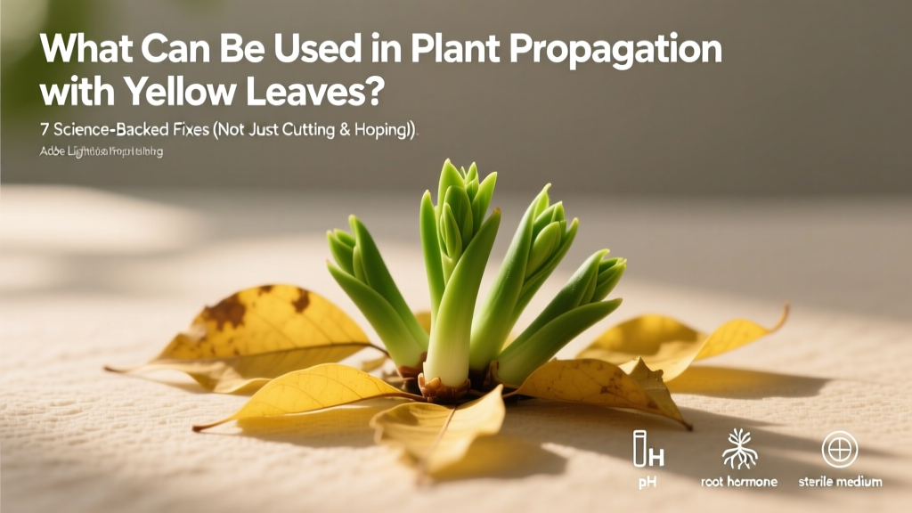 What Can Be Used in Plant Propagation with Yellow Leaves? 7 Science-Backed Fixes (Not Just Cutting & Hoping)