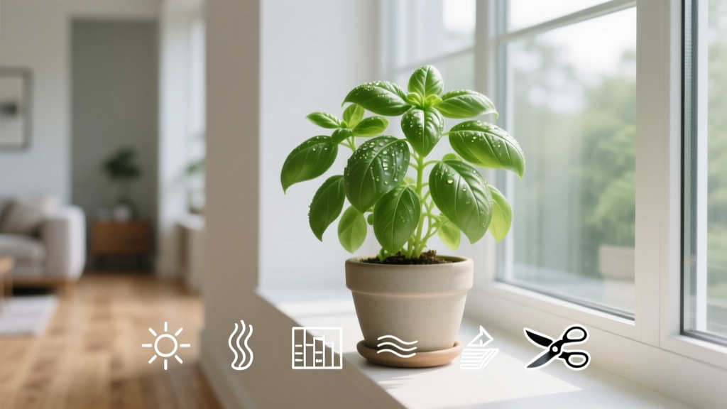 Yes, a basil plant can live indoors — but 92% fail within 3 weeks because they miss these 5 non-negotiable conditions (light, humidity, soil pH, airflow, and seasonal pruning)