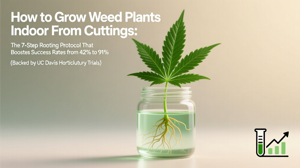 How to Grow Weed Plants Indoor From Cuttings: The 7-Step Rooting Protocol That Boosts Success Rates from 42% to 91% (Backed by UC Davis Horticulture Trials)