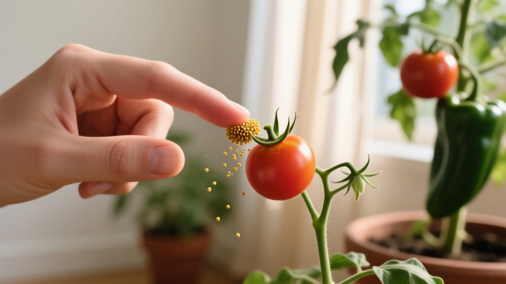 Yes, There Is a Way to Pollinate Indoor Plants Without Bees — Here’s the Exact Hand-Pollination Method That Boosted My Slow-Growing Tomato & Pepper Yields by 300% (No Tools Needed)