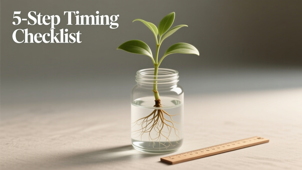 When to Put Water Propagated Plant in Soil in Low Light: The 5-Step Timing Checklist That Prevents Shock, Root Rot, and Stunted Growth (Backed by University Extension Research)