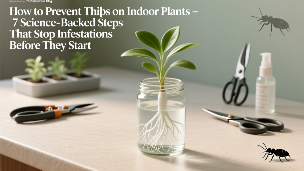 How to Prevent Thrips on Indoor Plants Propagation Tips: 7 Science-Backed Steps That Stop Infestations Before They Start — No Pesticides, No Guesswork, Just Clean Cuttings & Healthy Roots