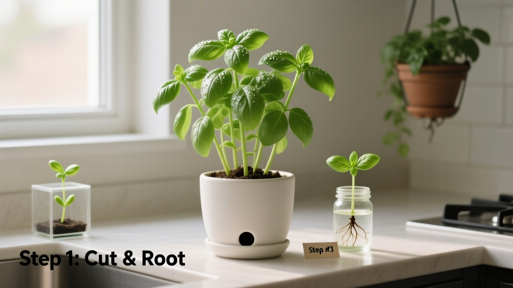 Stop Killing Your Indoor Basil: 7 Propagation & Care Mistakes That Sabotage Growth (Plus Exact Steps to Grow Lush, Aromatic Plants Year-Round Without Soil or Special Lights)