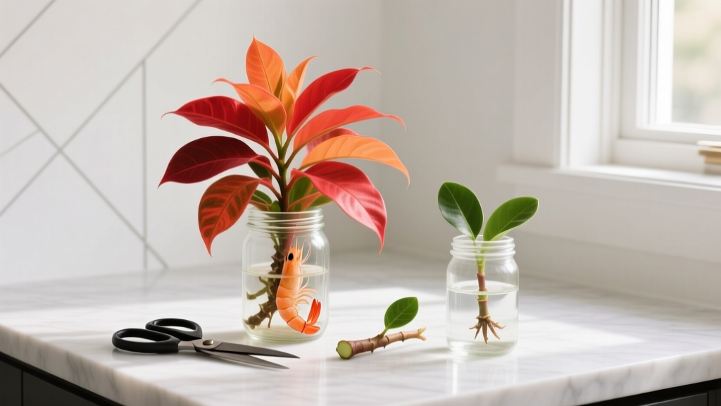 Indoor How to Propagate Shrimp Plants: The 4-Step No-Fail Method That Saves $35+ Per Year (No Greenhouse Needed — Just Scissors & a Jar)
