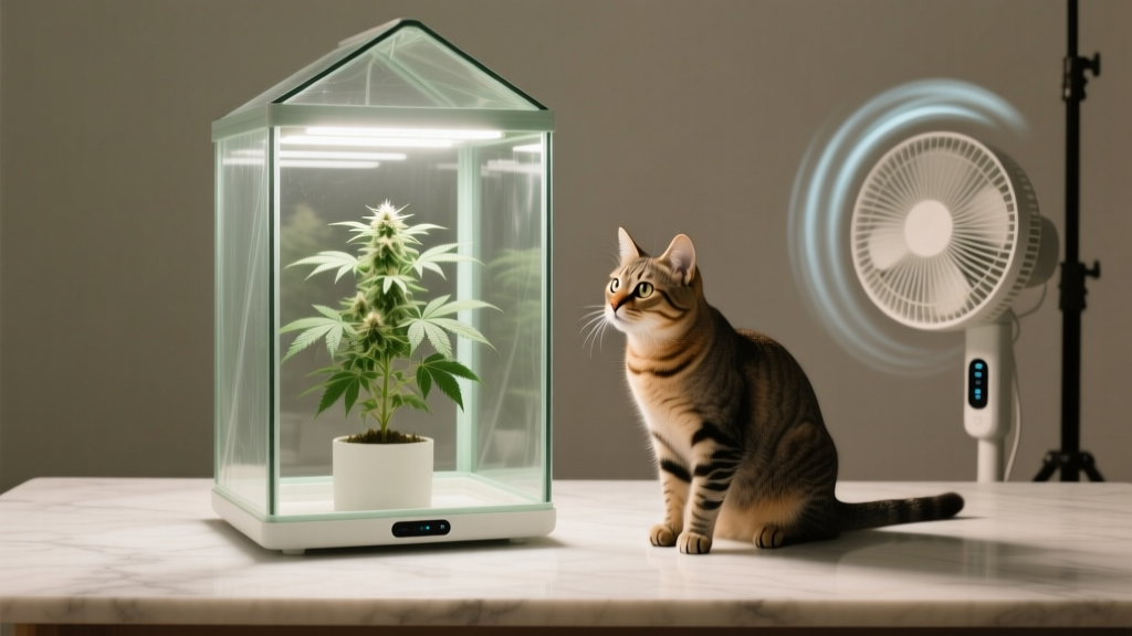 Is Cannabis Toxic to Cats? Why Indoor Cannabis Plants Need a Smart Fan Cycle (Not Just Airflow) — A Vet-Reviewed, Grower-Tested Safety & Cultivation Guide