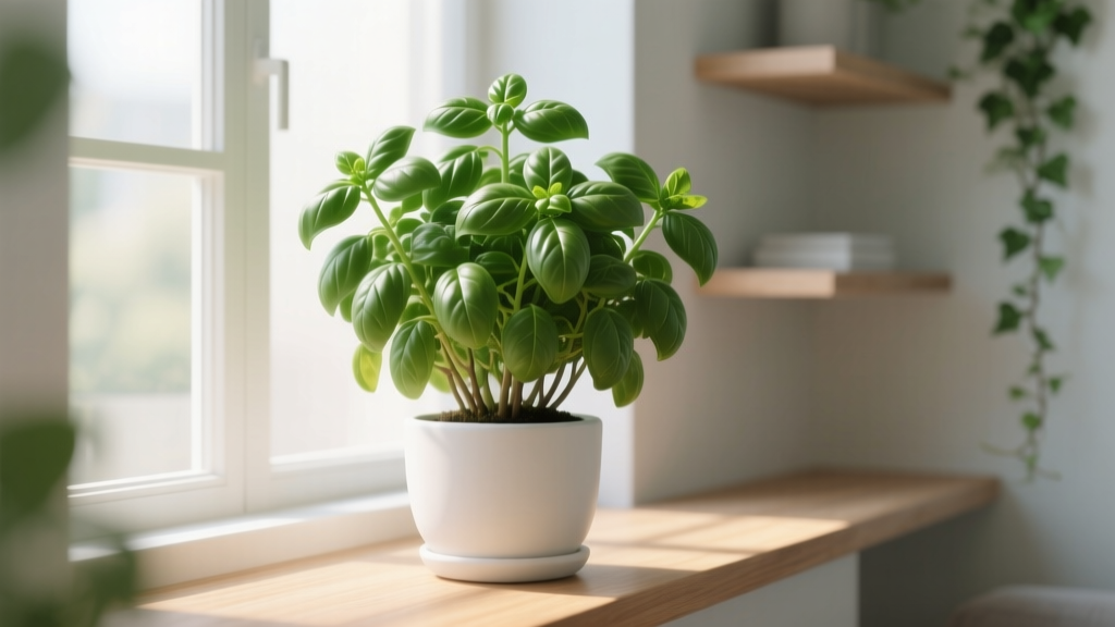 Stop Letting Your Large Indoor Basil Plant Get Leggy & Bitter: The Exact 7-Step Pruning Method That Doubles Leaf Yield, Prevents Flowering, and Keeps It Bushy All Year (No Scissors Overkill Needed)