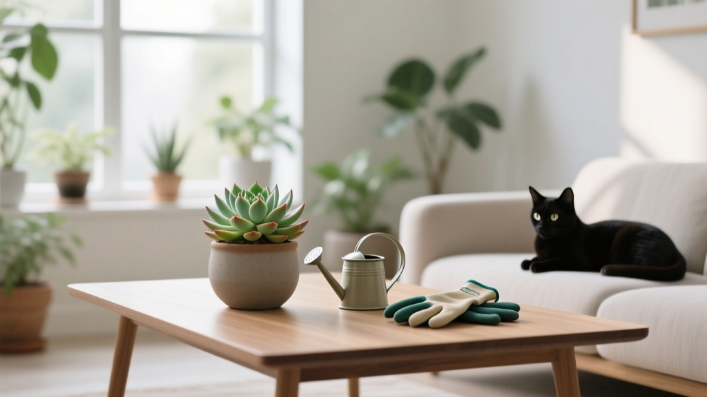 Toxic to Cats? How to Water Indoor Succulent Plants Safely—7 Vet-Approved Steps That Prevent Accidental Poisoning While Keeping Your Echeveria Thriving