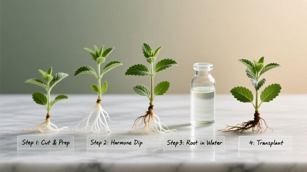 Why Your Stevia Keeps Failing: The 4-Step Propagation Fix for Slow-Growing Plants (No Seeds Needed — Just Cuttings, Timing & Root Hormone Science)