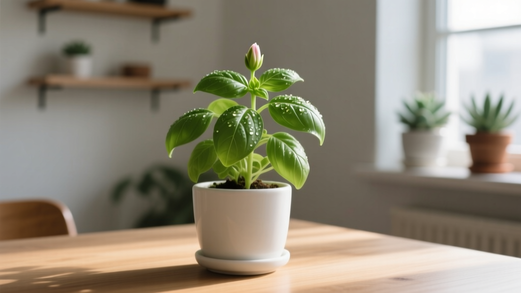 Why Your Indoor Basil Won’t Flower (and Exactly How to Water It Right—Without Overwatering, Underwatering, or Triggering Stress Bloom): A Non-Flowering Basil Watering Protocol Backed by Horticultural Science