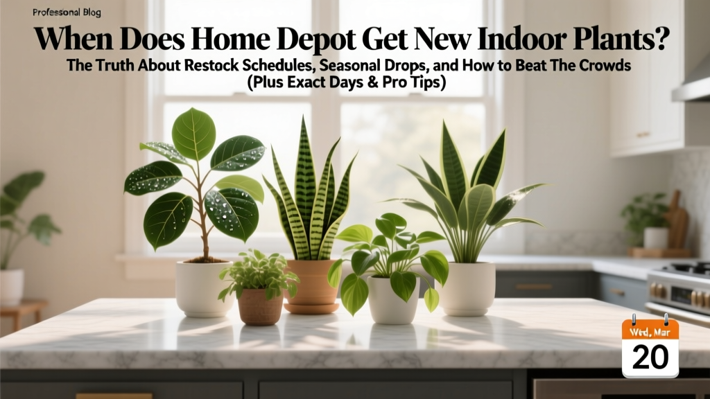 When Does Home Depot Get New Indoor Plants? (2026)