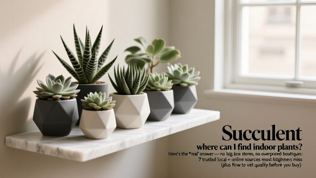 Succulent Indoor Plants: 7 Trusted Sources (2026)