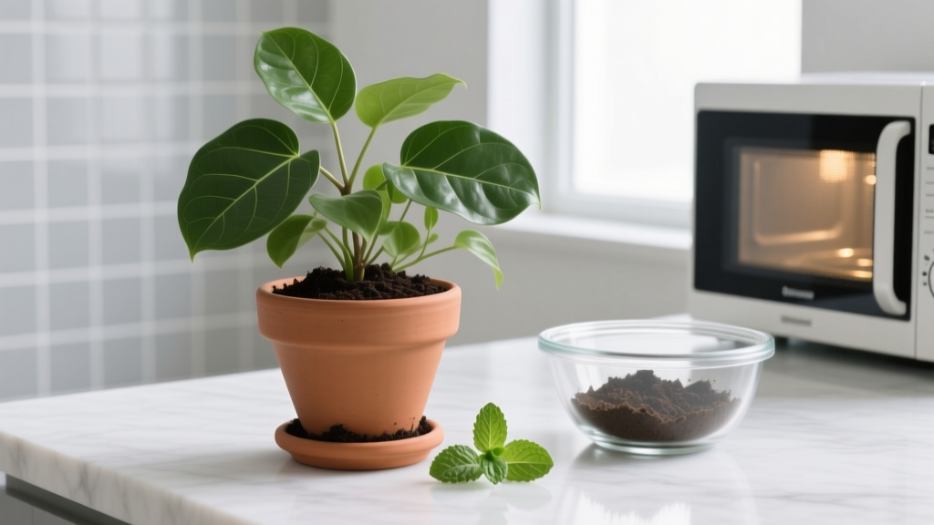 Small How to Sanitize Dirt for Indoor Planting: The 5-Minute Microwave Method That Kills 99.7% of Pathogens (No Oven, No Chemicals, No Guesswork)