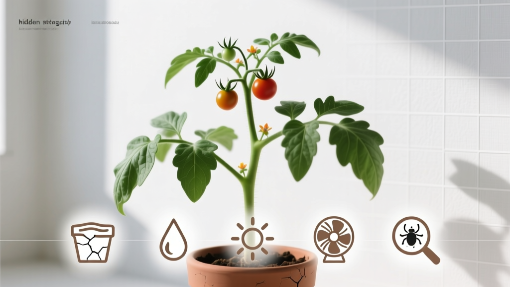 Can a tomato plant survive indoors dropping leaves? Yes—but only if you fix these 5 hidden stressors within 72 hours (most growers miss #3)