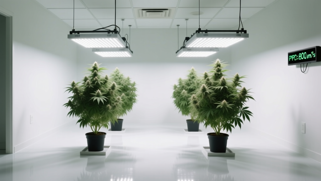 Stop Overcrowding Your Grow Room: The Exact Number of Large Cannabis Plants Per Square Foot Indoor (Backed by Light Science, Not Guesswork)
