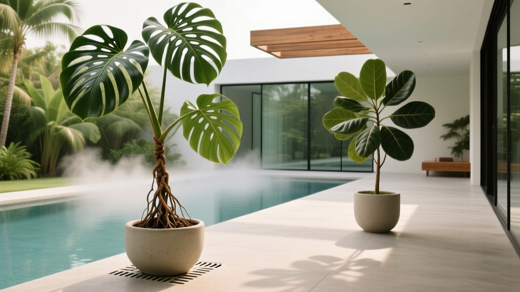 How Large Can Indoor Plants Be Beside an Indoor Pool? The Truth About Humidity, Chlorine, Root Space, and Structural Safety—Plus 7 Proven Choices That Won’t Die (or Damage Your Pool Deck)