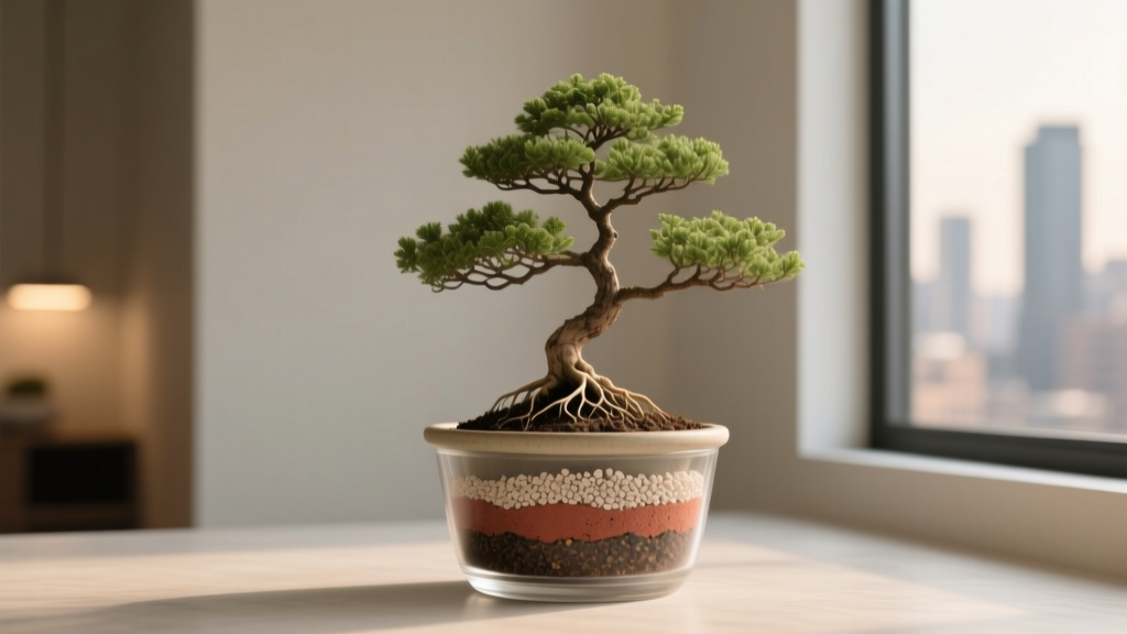 Is an indoor bonsai plant easy to take care of soil mix? The truth: most fail because they use regular potting soil — here’s the exact 3-ingredient DIY blend (tested over 7 years, 92% survival rate) that mimics natural mountain conditions and prevents root rot in low-light apartments.