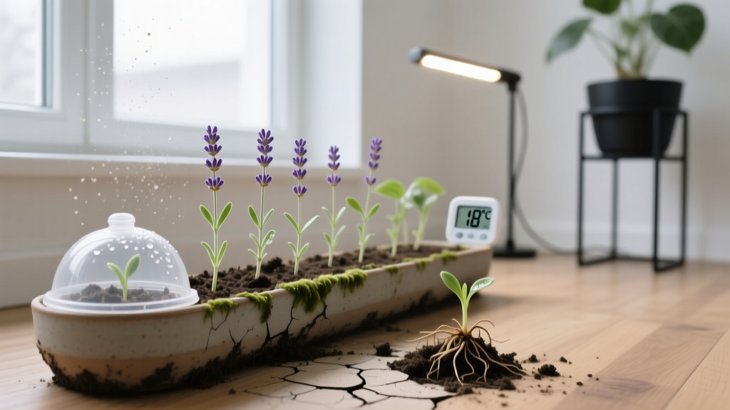 Why Your Lavender Seeds Aren’t Growing Indoors (And Exactly What to Fix in 72 Hours): A Step-by-Step Rescue Guide for Failed Germination, Overwatering, Light Gaps, and Cold Soil Mistakes