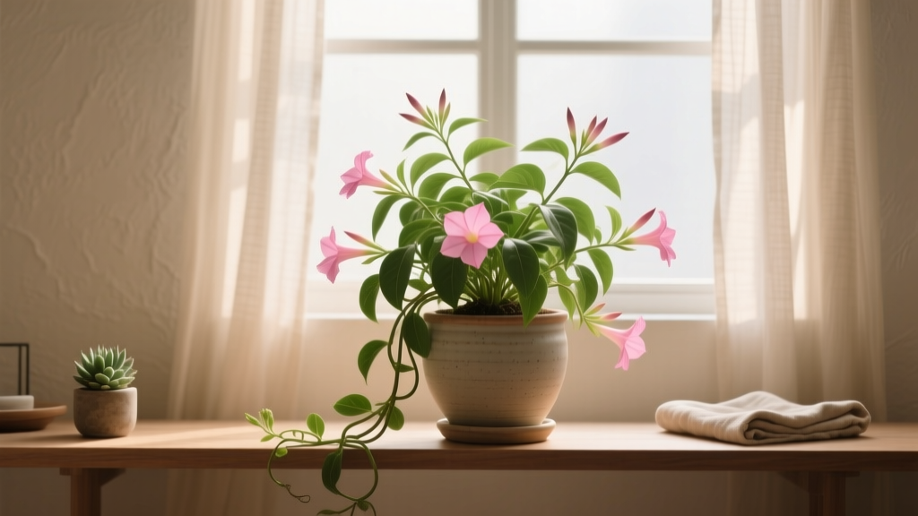 Yes, Slow-Growing Mandevilla Plants *Can* Live Indoors—But Only If You Nail These 5 Non-Negotiable Care Truths (Most Fail at #3)