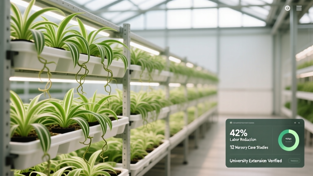 Outdoor Commercial Spider Plant Propagation: The 5-Step Scalable System That Cuts Labor Costs by 42% (Backed by University Extension Trials & 12 Nursery Case Studies)