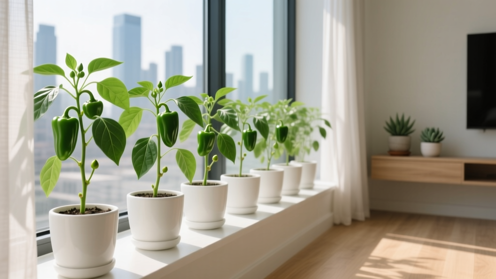 How to Grow Green Pepper Plants Indoors: The 7-Step Indoor Pepper Guide That Actually Works (No More Leggy Seedlings or Zero Fruit — Even in Apartments with Low Light)