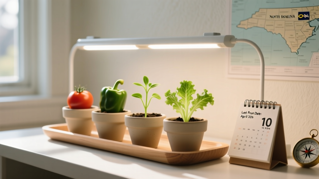 Stop Guessing & Start Growing: The Exact Indoor Seed-Starting Calendar for North Carolina Gardeners (Zone 7a–8b) — When to Plant Tomatoes, Peppers, Lettuce & More Based on Your County’s Last Frost Date