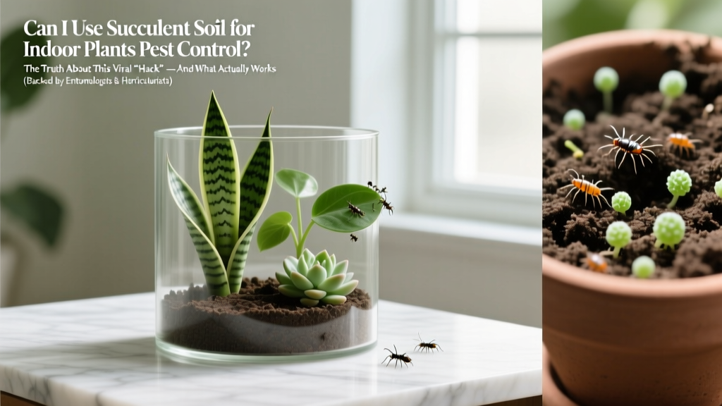 Can I Use Succulent Soil for Indoor Plants Pest Control? The Truth About This Viral 'Hack' — And What Actually Works (Backed by Entomologists & Horticulturists)