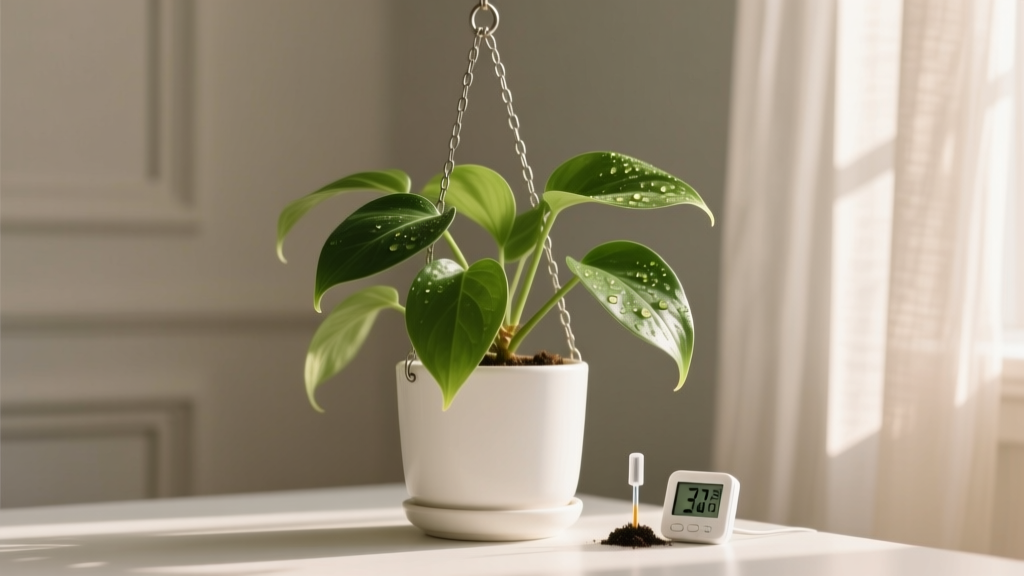 Stop Guessing & Start Thriving: The Exact Watering Schedule for Small Indoor Hanging Plants (Based on Real Humidity, Light, and Pot Data — Not Myths)