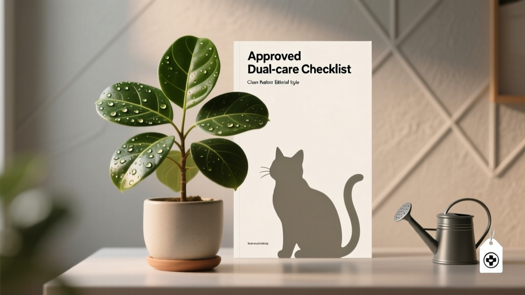 Is Your Indoor Plant Toxic to Cats? And How Often to Water It Safely: The Vet-Approved Dual-Care Checklist Every Cat Owner Needs Before Buying or Watering a Single Plant