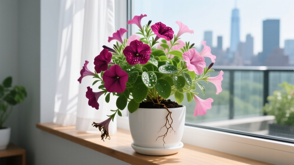 Are Petunias Indoor or Outdoor Plants? Watering Schedule Secrets That Prevent Wilting, Root Rot, and Flower Drop—Even in Summer Heat or Apartment Windowsills