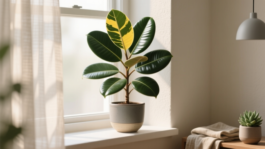 Large How to Care for a Baby Rubber Plant Indoors: The 7-Step No-Stress Guide That Prevents Yellow Leaves, Leggy Growth & Sudden Leaf Drop (Even If You’ve Killed One Before)