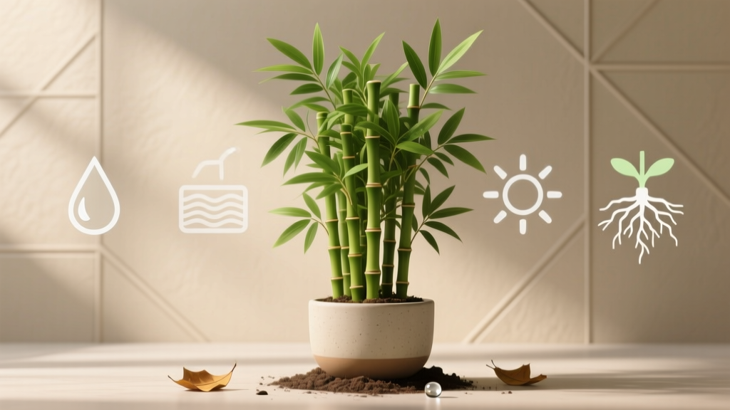 Why Your Indoor Bamboo Isn’t Growing (and Exactly What to Fix in 72 Hours): A Botanist-Validated Troubleshooting Guide for Stalled Lucky Bamboo, Golden Bamboo & Bambusa Varieties