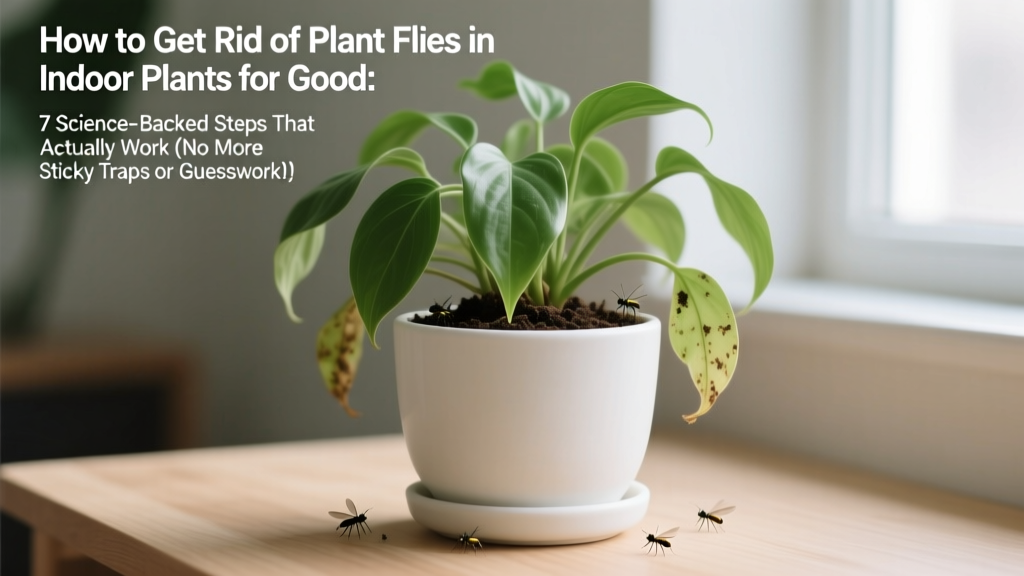 How to Get Rid of Plant Flies in Indoor Plants for Good: 7 Science-Backed Steps That Actually Work (No More Sticky Traps or Guesswork!)