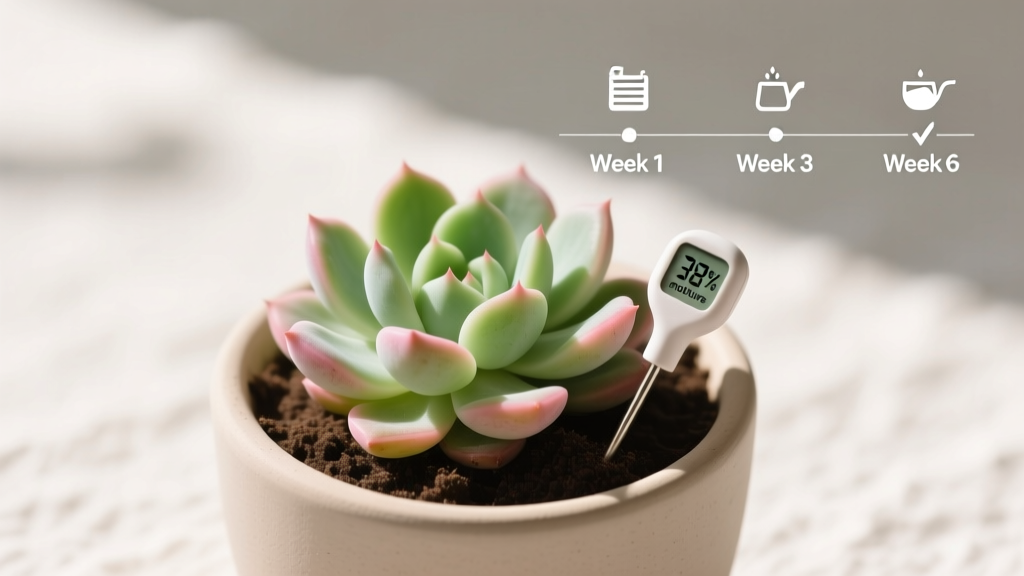 How Often Should You Water Indoor Desert Plants Under $20? The Truth: Overwatering Is Killing 73% of Budget Cacti & Succulents — Here’s the Exact Schedule (Soil Probe Tested, Not Guesswork)