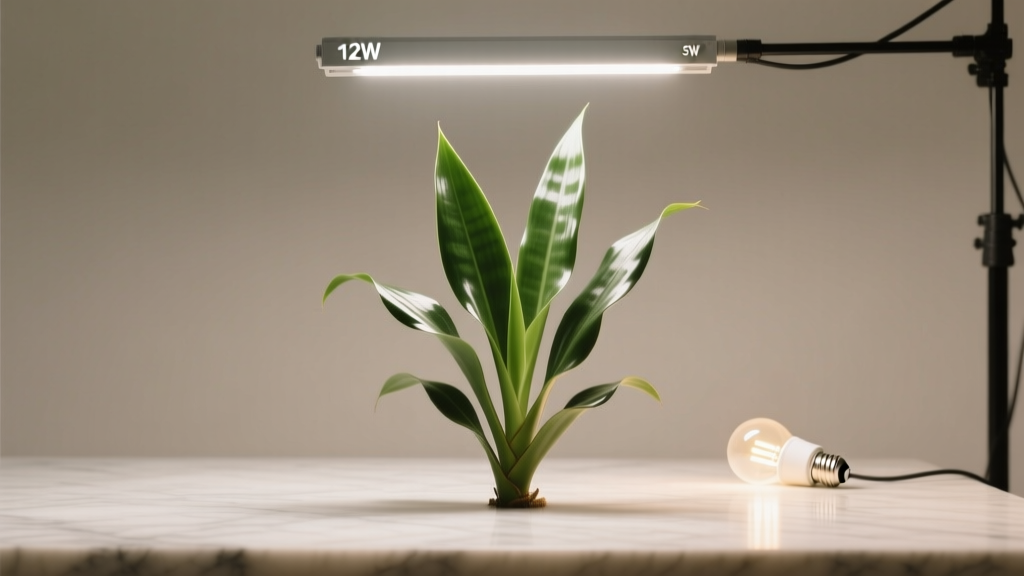 Small How Many Watts for Low Light Plants? The Truth About LED Wattage — Why 5W Might Kill Your ZZ Plant (and What 12W *Actually* Delivers in Real-World Growth)
