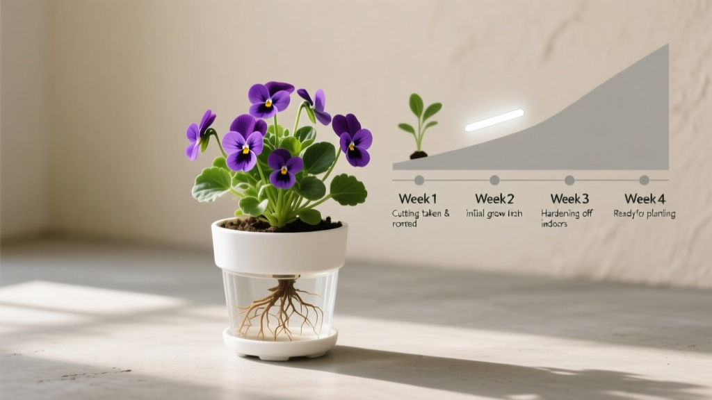 When to Start Violas Indoors to Plant Out in May from Cuttings: The Exact 4-Week Timeline That Prevents Leggy Stems, Frost Shock, and Failed Transplants (Backed by RHS Trials)