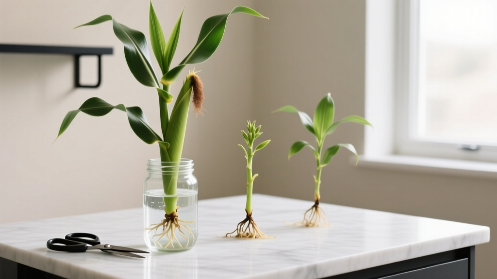 How to Propagate Corn Plant Houseplant Under $20: 3 Foolproof Methods (No Special Tools Needed — Just Scissors, Water & a Jar You Already Own)