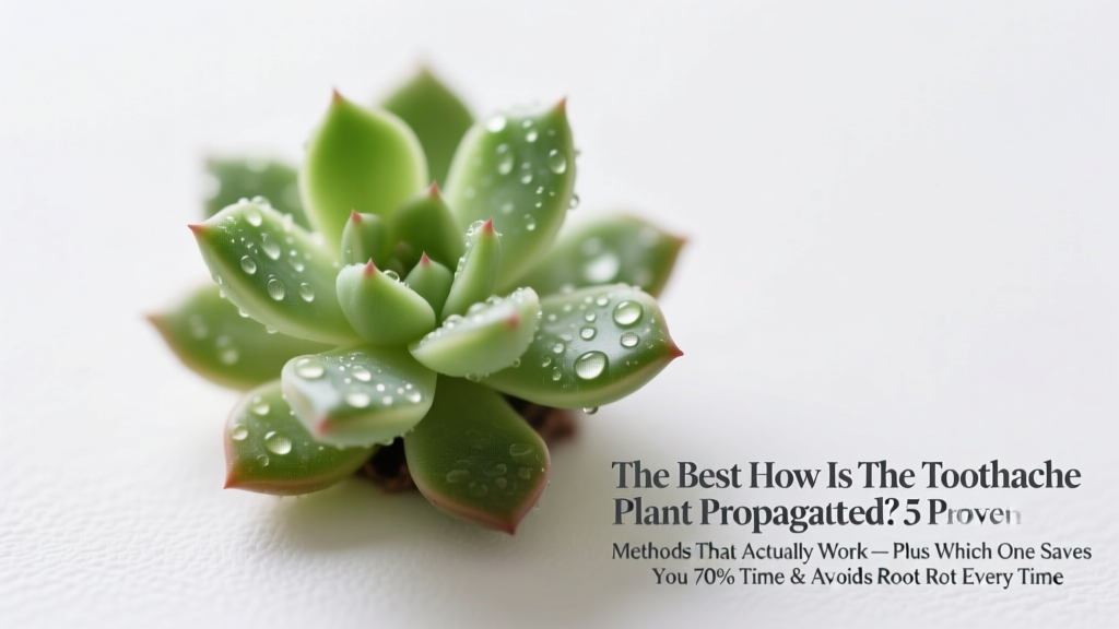 The Best How Is The Toothache Plant Propagated? 5 Proven Methods That Actually Work — Plus Which One Saves You 70% Time & Avoids Root Rot Every Time