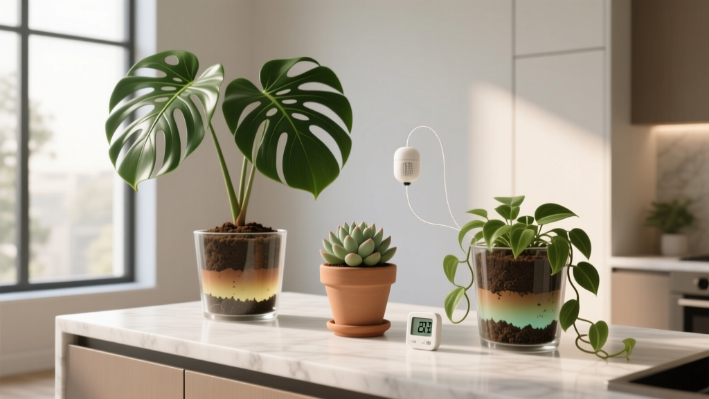 Indoor when's the best time to water indoor plants? The science-backed answer most gardeners get wrong—morning isn’t always ideal, and evening watering won’t kill your monstera (here’s when *your* specific plant actually needs water, based on light, pot type, season, and root zone temperature).