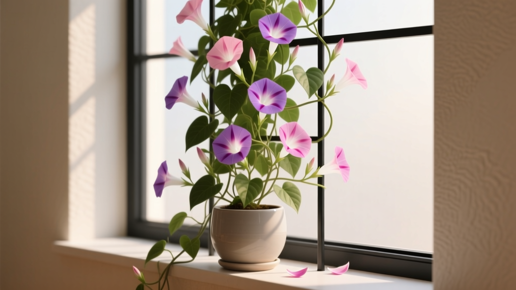 Morning Glory Indoors? The Truth About Growing This Sun-Loving Vine Inside — Why Most Fail (and Exactly How to Succeed with Light, Support & Seasonal Timing)