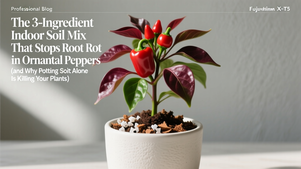 The 3-Ingredient Indoor Soil Mix That Stops Root Rot in Ornamental Peppers (and Why Potting Soil Alone Is Killing Your Plants)