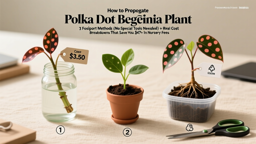 How to Propagate Polka Dot Begonia Plant Under $20: 3 Foolproof Methods (No Special Tools Needed) + Real Cost Breakdowns That Save You $47+ in Nursery Fees