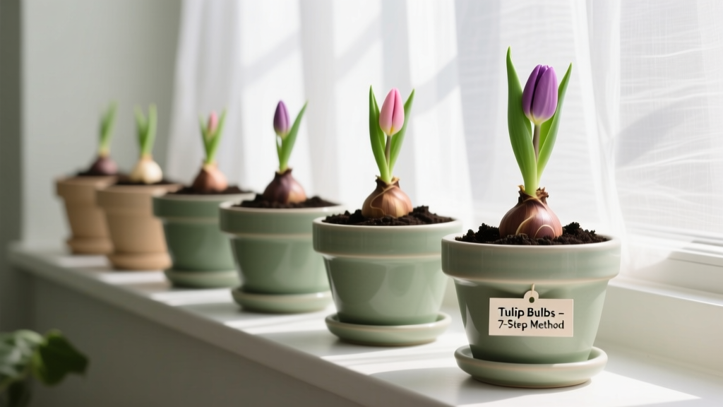 How to Plant Tulip Bulbs in a Pot Indoors: The 7-Step Mistake-Proof Method That Prevents Rot, Forgets Chilling, and Blooms Every Time — Even for First-Time Growers