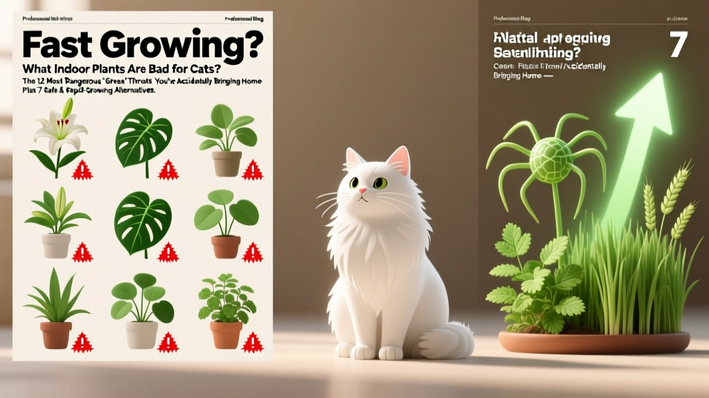 Fast-Growing Indoor Plants Bad for Cats (2026)
