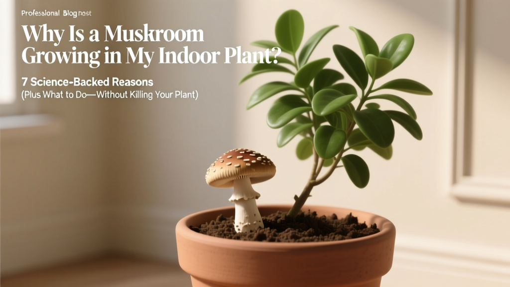 Large Why Is a Mushroom Growing in My Indoor Plant? 7 Science-Backed Reasons (Plus What to Do—Without Killing Your Plant)