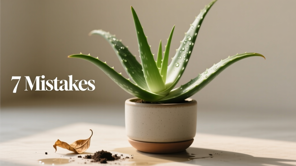 The Real 'Easy Care' Aloe Vera Guide: 7 Mistakes That Kill Indoor Aloes (and Exactly How to Fix Them in Under 90 Seconds)