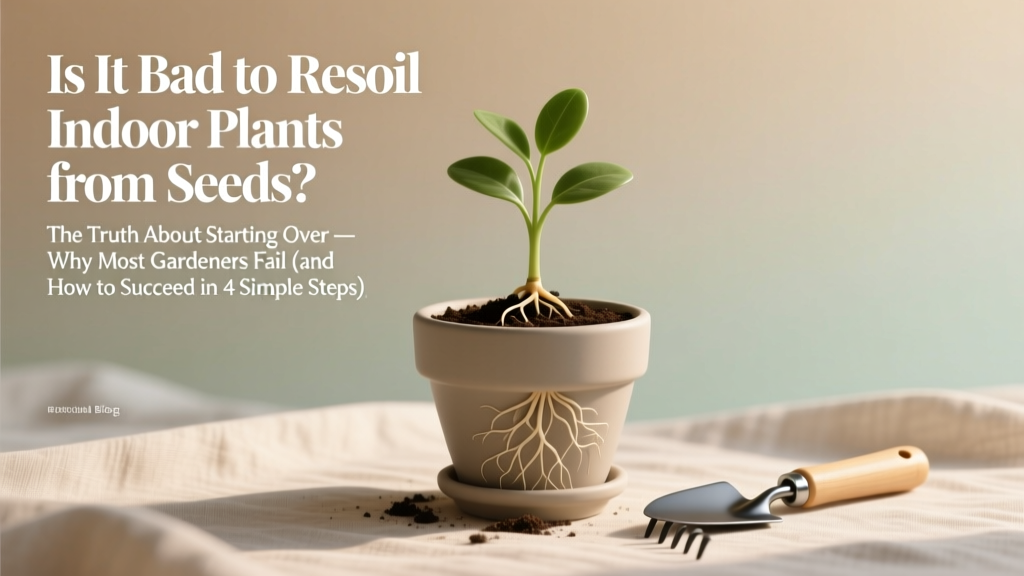 Is It Bad to Resoil Indoor Plants from Seeds? The Truth About Starting Over — Why Most Gardeners Fail (and How to Succeed in 4 Simple Steps)