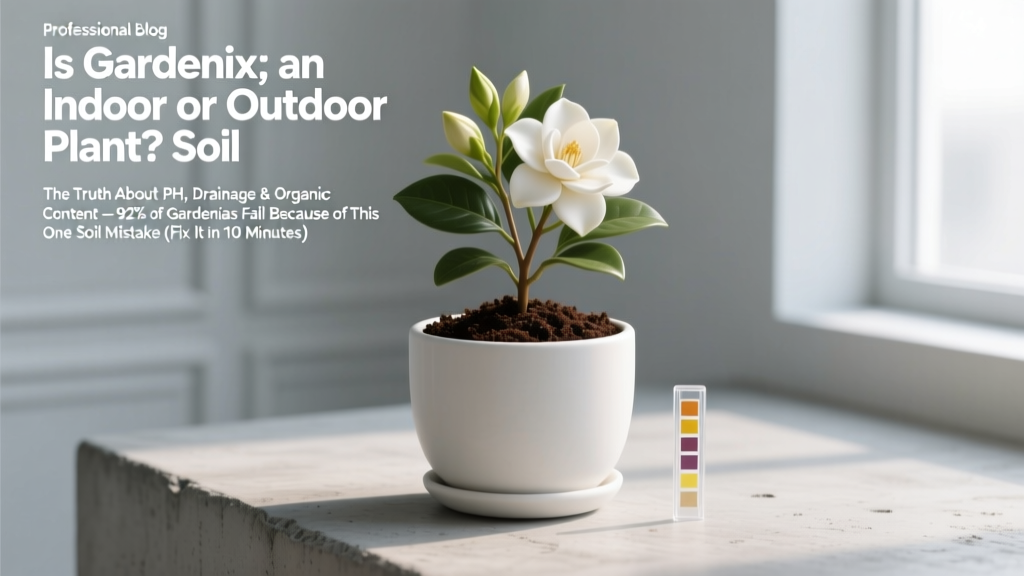 Is Gardenia an Indoor or Outdoor Plant Soil Mix? The Truth About pH, Drainage & Organic Content — 92% of Gardenias Fail Because of This One Soil Mistake (Fix It in 10 Minutes)