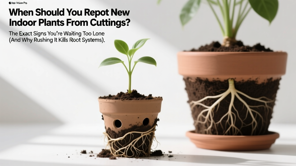 When Should You Repot New Indoor Plants From Cuttings? The Exact Signs You’re Waiting Too Long (And Why Rushing It Kills Root Systems)