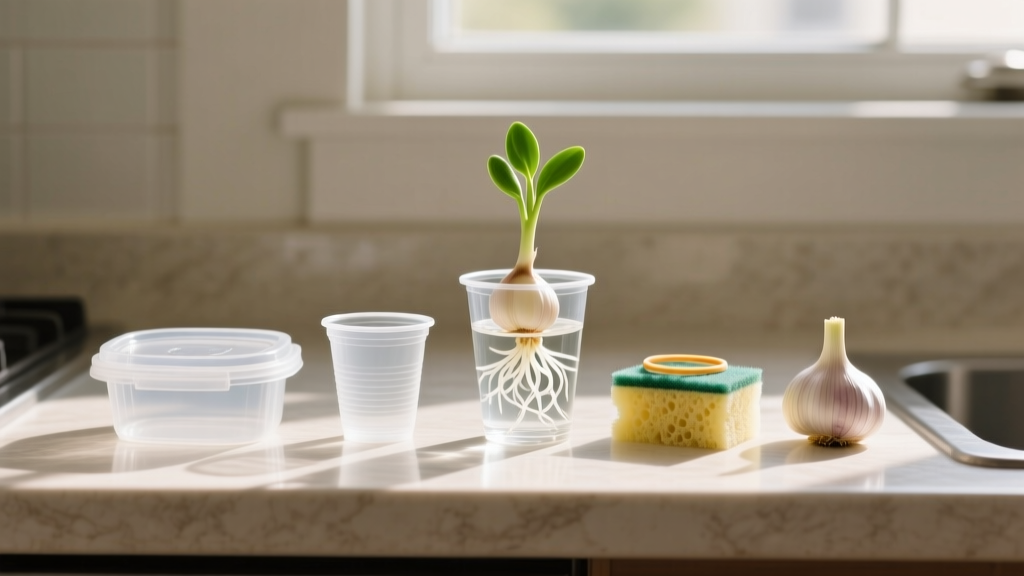 How Do I Plant Garlic Indoors Under $20? (Spoiler: You Don’t Need Soil, Special Lights, or Fancy Pots — Just These 5 Dollar-Store Items & One 10-Minute Setup)