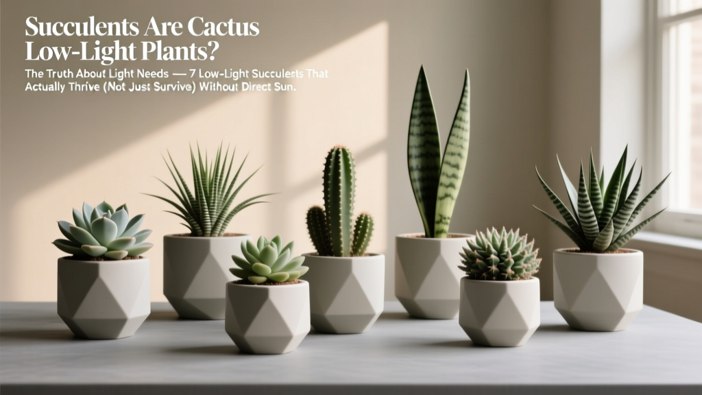 Succulent are cactus low light plants? The Truth About Light Needs — 7 Low-Light Succulents That Actually Thrive (Not Just Survive) Without Direct Sun